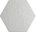 MILANO WHITE HEX. 25x22 Porcelánico
